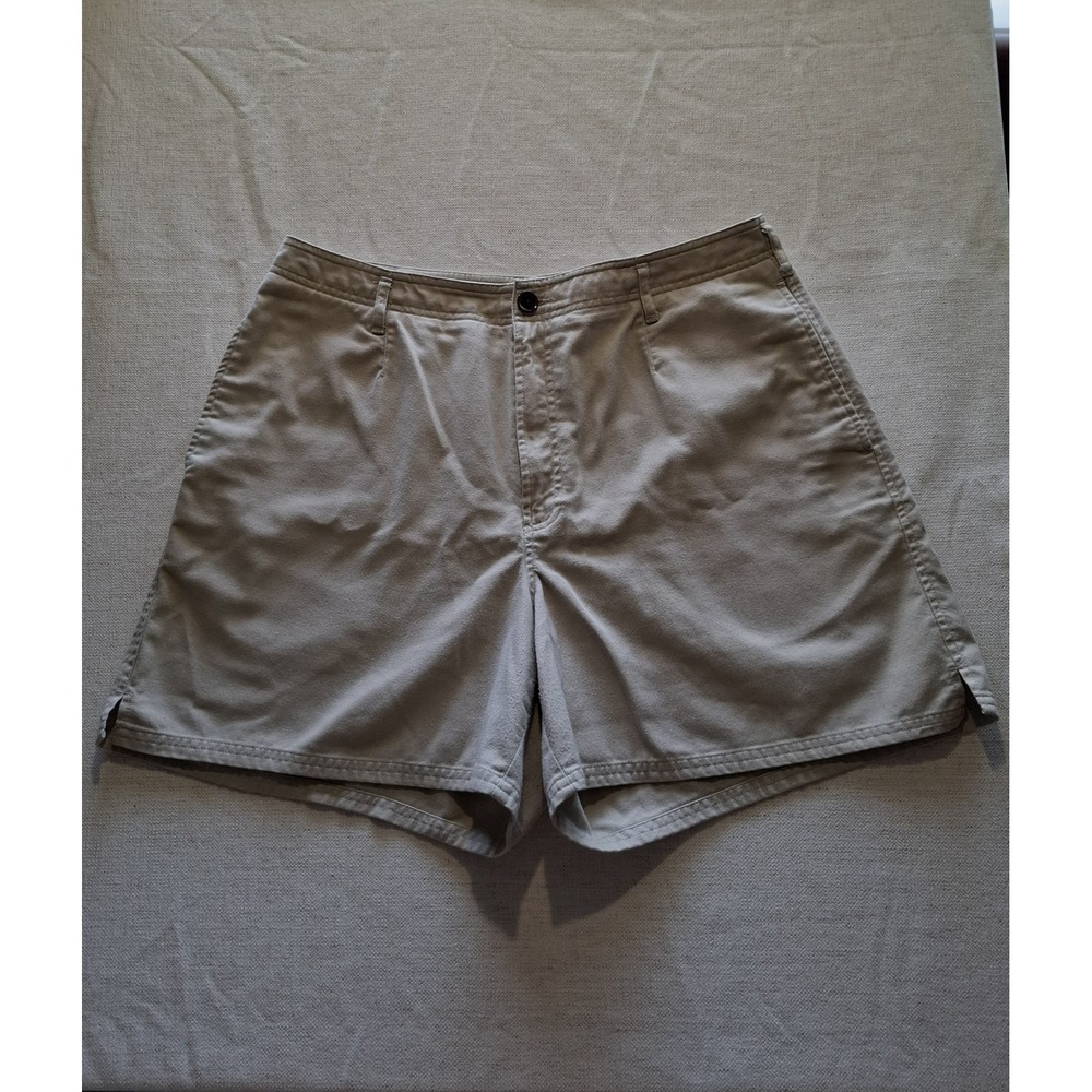 L.L. BEAN Y2K Chino Shorts 90s Khaki Preppy Minimalist Fisherman Coastal Size 16